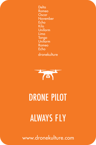 Dronekulture™ Drone Pilot Phonetic Men's Hoodie