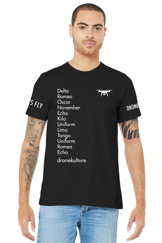 Dronekulture™ Drone Pilot Phonetic Men's T-Shirt